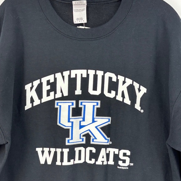Pro-Ad Sports Adult Large Crewneck Sweatshirt Black Kentucky UK Wildcats Long Sl - Picture 2 of 7